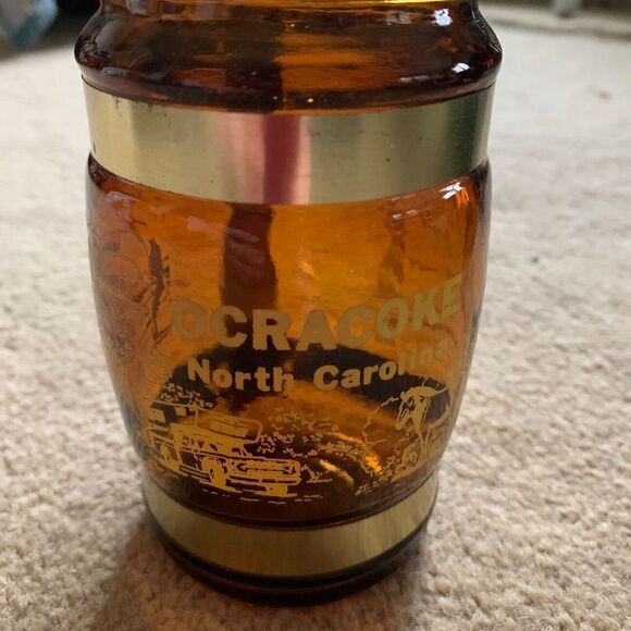 Rehoboth Boardwalk and Beach Vintage Glass Mug With Wood Handle - Picture 1 of 6